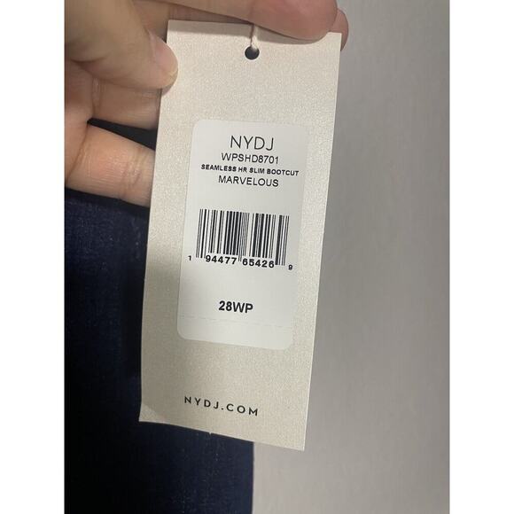 NYDJ Le Silhouette Slim Bootcut Lift Tuck Dark Wash Size 28WP - Picture 6 of 9